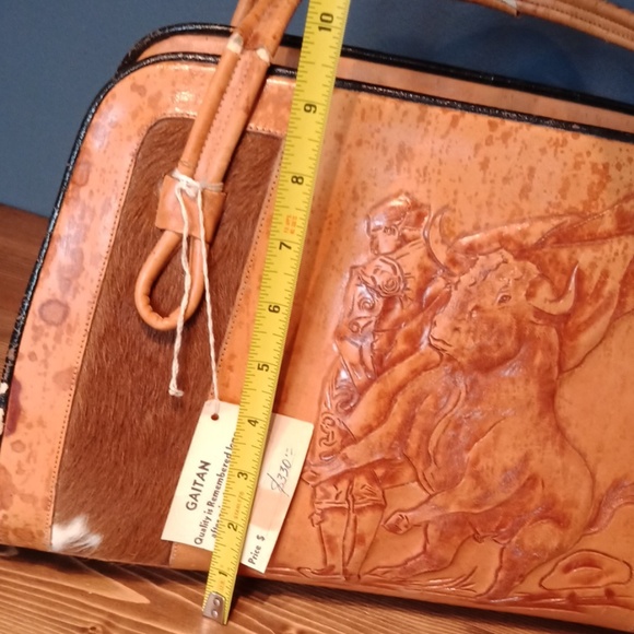 GAITAN leather vintage handbag - Picture 7 of 8